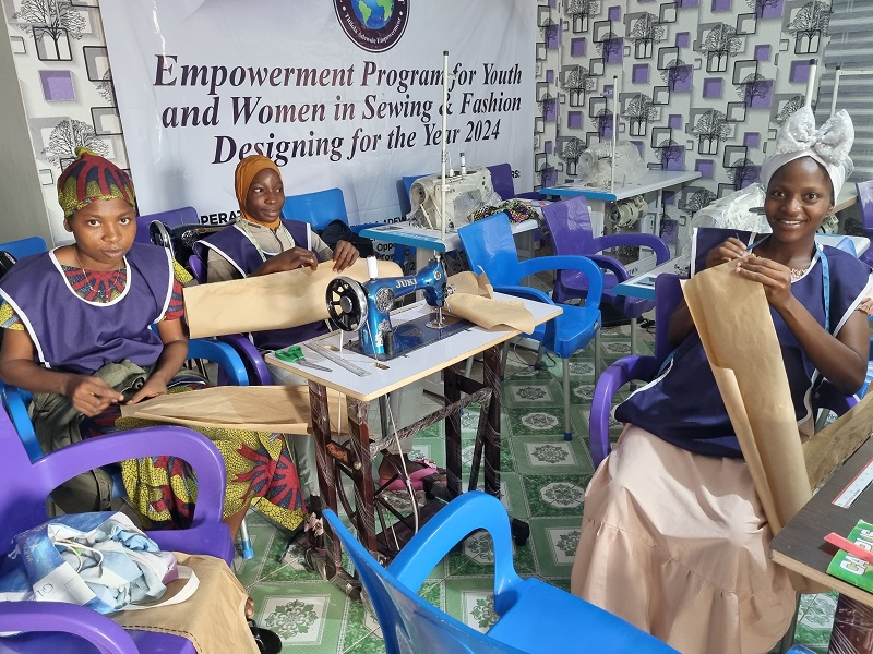 Youth and women empowerment sewing and fashion design training